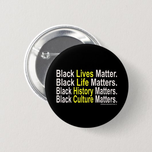 Black Life Matters Ronde Button 5,7 Cm (Voorkant /achterkant)