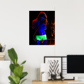 Black light woman poster (Thuiskantoor)