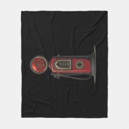 Black Lightning Oil Company Retro Gaspomp Fleece Deken