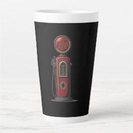 Black Lightning Oil Company Retro Gaspomp Latte Mok