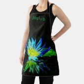 "Black Lily" All-Over Print Schort (Insitu)