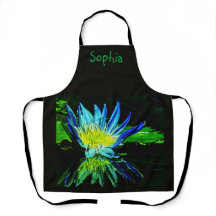 "Black Lily" All-Over Print Schort