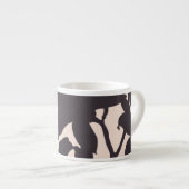 Black Lily Silhouette Espresso Kop (Voorkant rechts)
