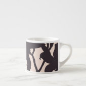 Black Lily Silhouette Espresso Kop (Rechts)