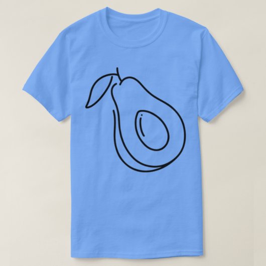 Black Lin AvocadoCute T-shirt (Design voorkant)