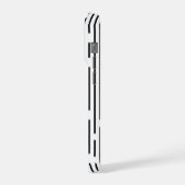 Black Line Geometric Pattern iPhone Hoesje (Linkerkant)