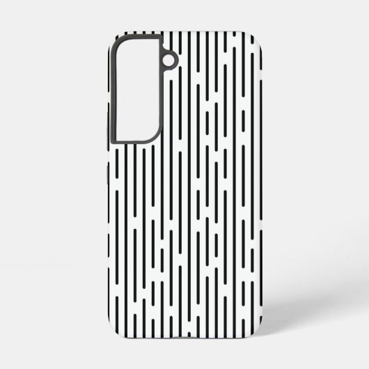 Black Line Geometric Pattern Samsung Galaxy Hoesje (Achterkant)