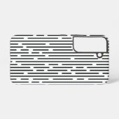 Black Line Geometric Pattern Samsung Galaxy Hoesje (Achterkant horizontaal)