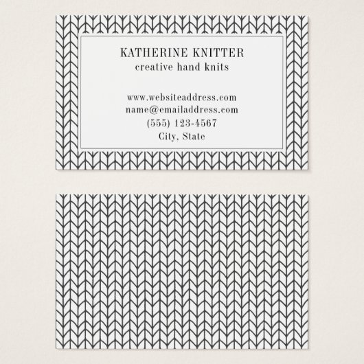 BLACK LINE KNIT Oceana Visitekaartje (Voorkant /achterkant)