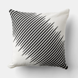 Black Lines met witte centrifuges Kussen