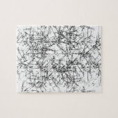 Black Lines Puzzle Legpuzzel (Horizontaal)
