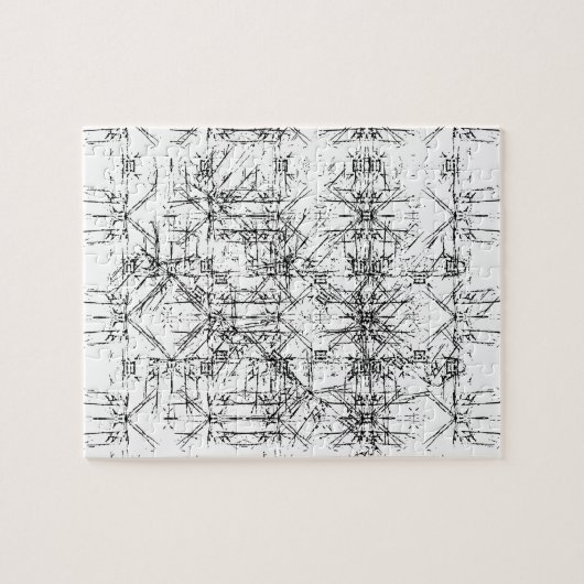 Black Lines Puzzle Legpuzzel (Horizontaal)