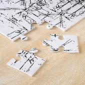 Black Lines Puzzle Legpuzzel (Zijkant)