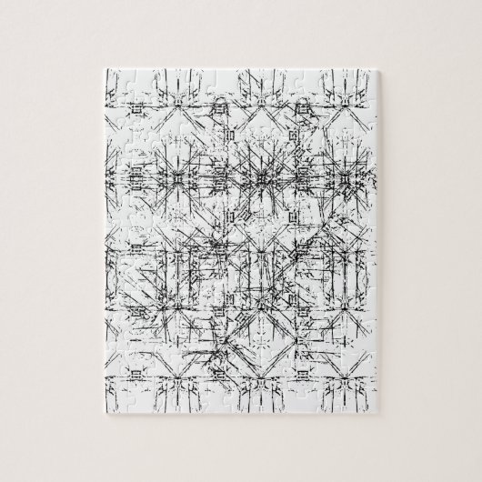 Black Lines Puzzle Legpuzzel (Verticaal)