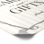 Black Lingerie Bachelorette Cards and Gifts Sign Poster (Hoek)