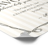 Black Lingerie Bachelorette Party Favors Sign Poster (Hoek)