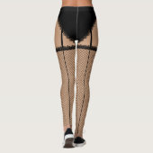 Black Lingerie (Franse snede) Leggings (Achterkant)