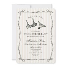 Black Lingerie Lace Bachelorette Party