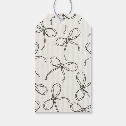 Black Lingerie Shower Bachelorette Bridal Favor Cadeaulabel (Achterkant)