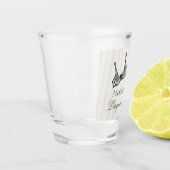 Black Lingerie Shower Bachelorette Party Favor Shot Glas (Links)