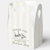 Black Lingerie Shower Bachelorette Party Gable Bedankdoosjes (Open)