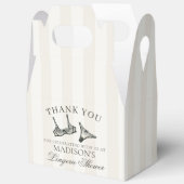 Black Lingerie Shower Bachelorette Party Gable Bedankdoosjes (Open)