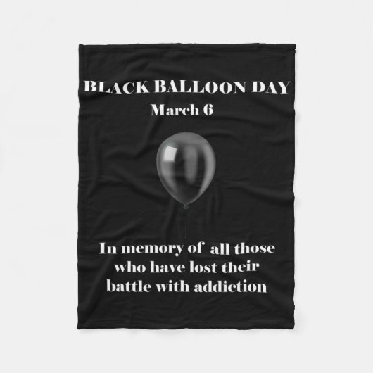 Black Lion Day Overdose Awareness-toevoeging Fleece Deken (Voorkant)