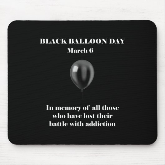 Black Lion Day Overdose Awareness-toevoeging Muismat (Voorkant)