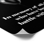 Black Lion Day Overdose Awareness-toevoeging Poster (Hoek)