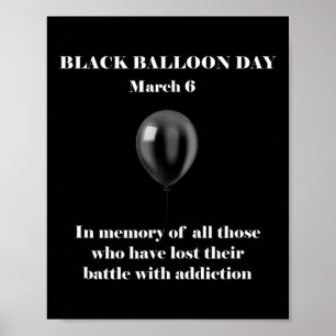 Black Lion Day Overdose Awareness-toevoeging Poster