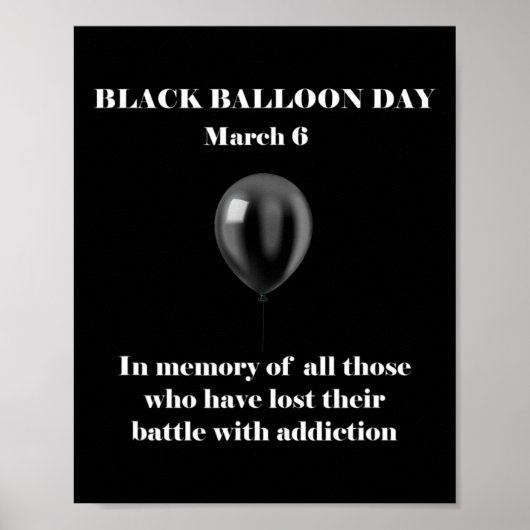 Black Lion Day Overdose Awareness-toevoeging Poster (Voorkant)