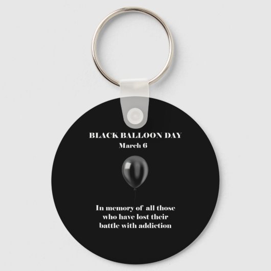 Black Lion Day Overdose Awareness-toevoeging Sleutelhanger (Voorkant)