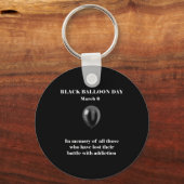 Black Lion Day Overdose Awareness-toevoeging Sleutelhanger (Voorkant)