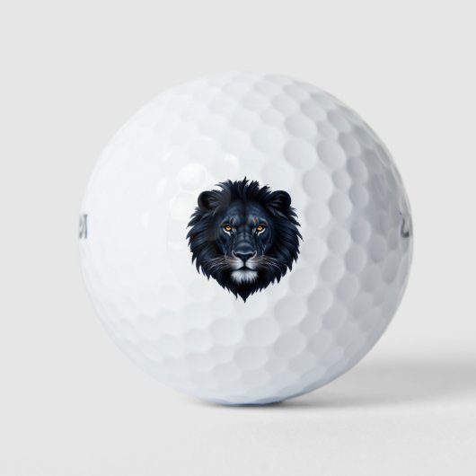 Black Lion Face Golfballen (Voorkant)