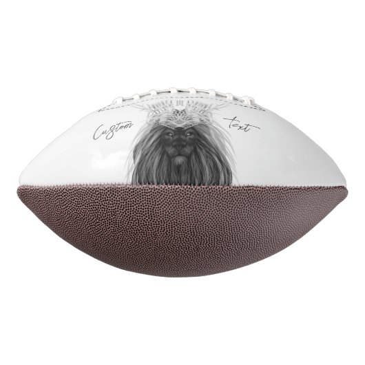 Black Lion met Antlers Crown en Monogram American Football (Gedraaid 270)