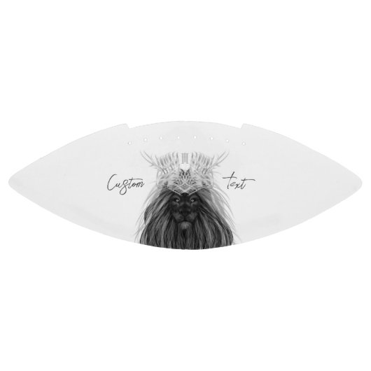 Black Lion met Antlers Crown en Monogram American Football