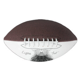 Black Lion met Antlers Crown en Monogram American Football