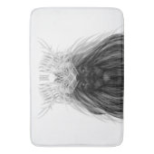 Black Lion met Antlers Crown en Monogram Badmat (Voorkant Verticaal)