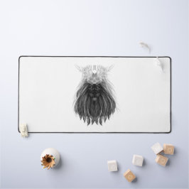 Black Lion met Antlers Crown en Monogram Bureaumat