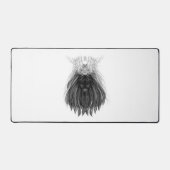 Black Lion met Antlers Crown en Monogram Bureaumat (Voorkant)
