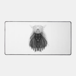 Black Lion met Antlers Crown en Monogram Bureaumat