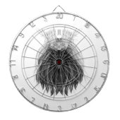 Black Lion met Antlers Crown en Monogram Dartbord (Voorkant)