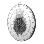 Black Lion met Antlers Crown en Monogram Dartbord (Voorkant Rechts)