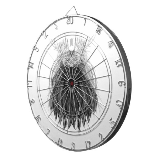 Black Lion met Antlers Crown en Monogram Dartbord (Voorkant Rechts)