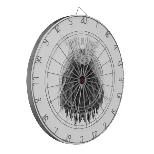 Black Lion met Antlers Crown en Monogram Dartbord (Voorkant Links)