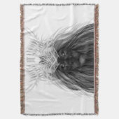 Black Lion met Antlers Crown en Monogram Deken (Voorkant Verticaal)