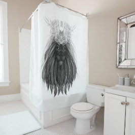 Black Lion met Antlers Crown en Monogram Douchegordijn
