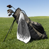 Black Lion met Antlers Crown en Monogram Golfhanddoek (Groen)