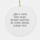 Black Lion met Antlers Crown en Monogram Keramisch Ornament (Achterkant)