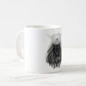Black Lion met Antlers Crown en Monogram Koffiemok (Voorkant links)